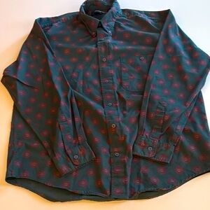 Architect Blue and Red Casual Button Down Shirt
